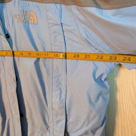 The North Face 2 in 1 HyVent Fleece Lined Hooded Jacket-Womens Large Blue Gray - Picture 5 of 6